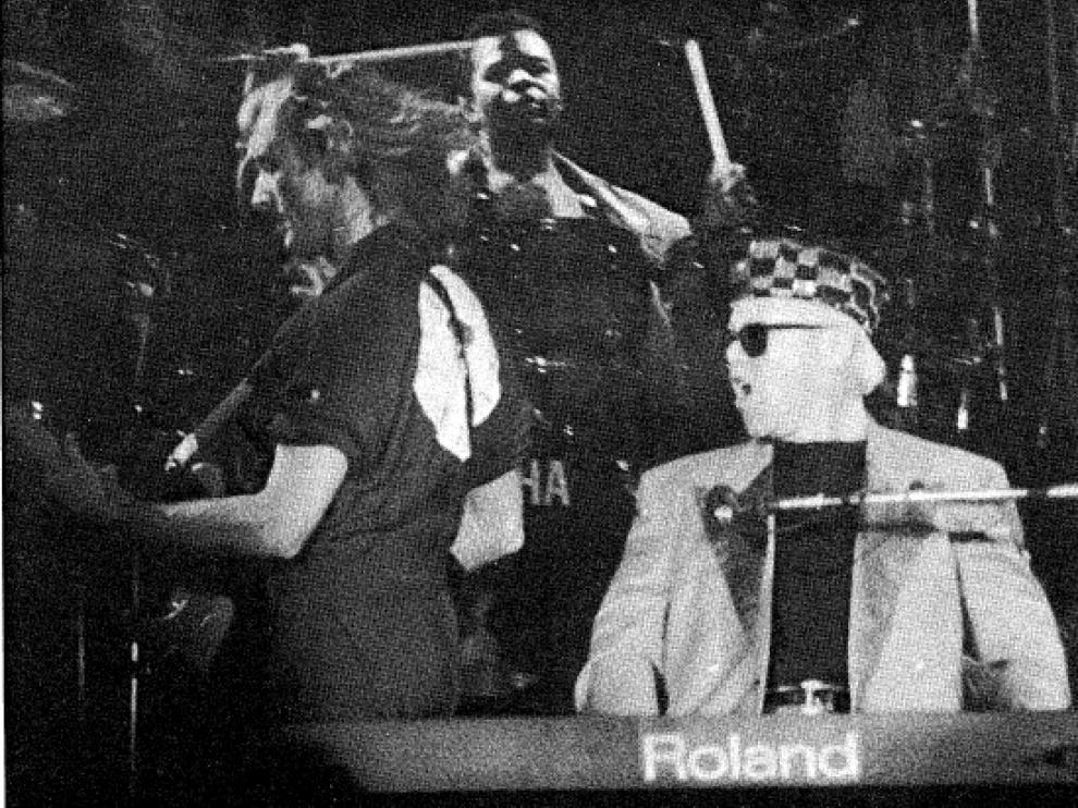 Elton John, durante su concierto en Zaragoza