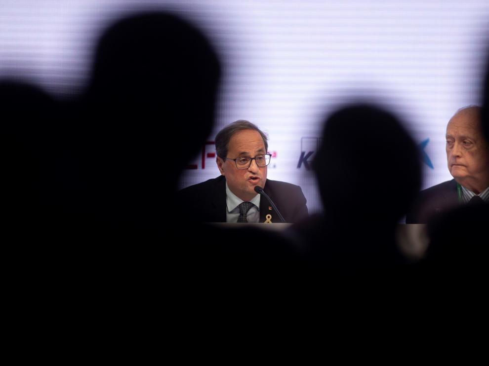 Torra este jueves en la reunión con la patronal catalana