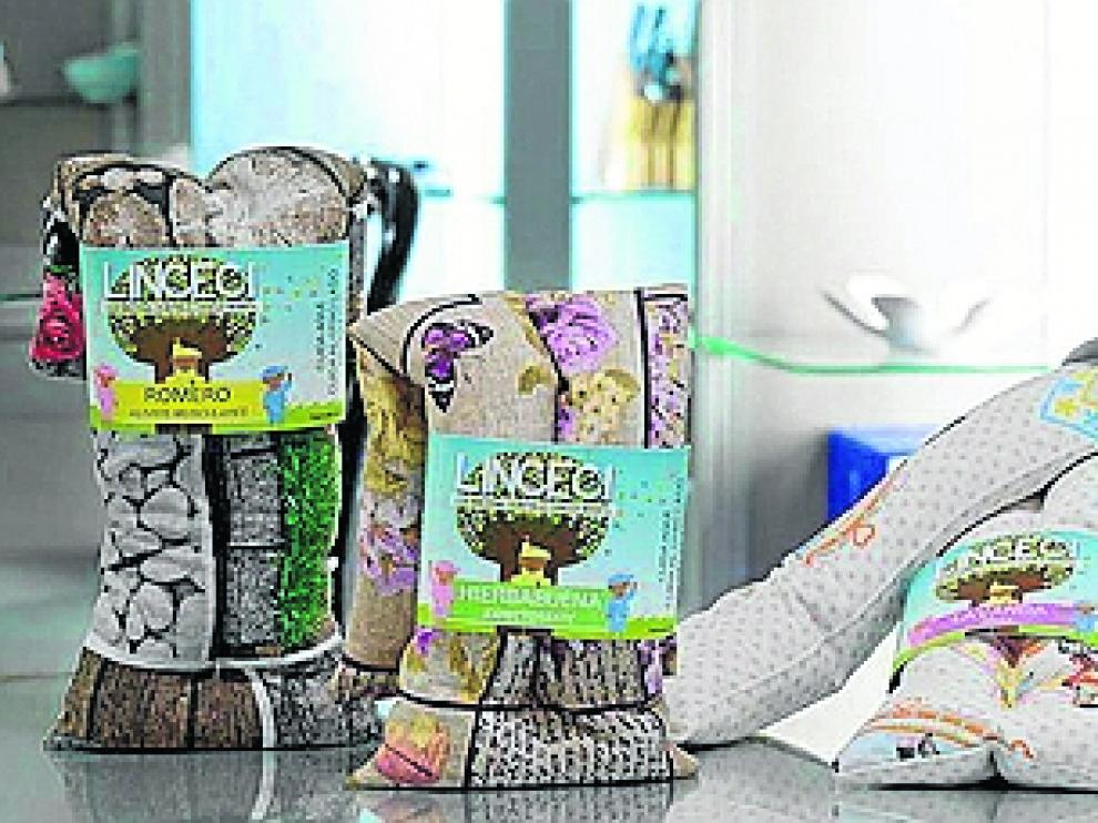 Sacos térmicos que se ofrecían como producto solidario para comprar.