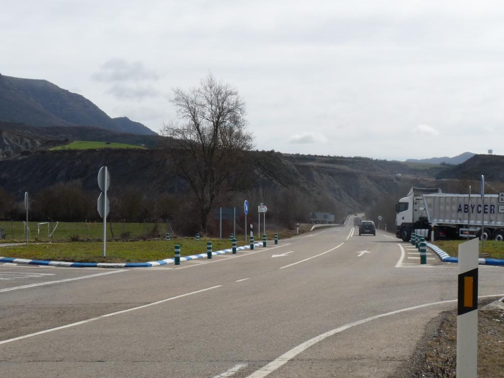 La variante pasará por esta zona, por detrás de la actual carretera N-330.
