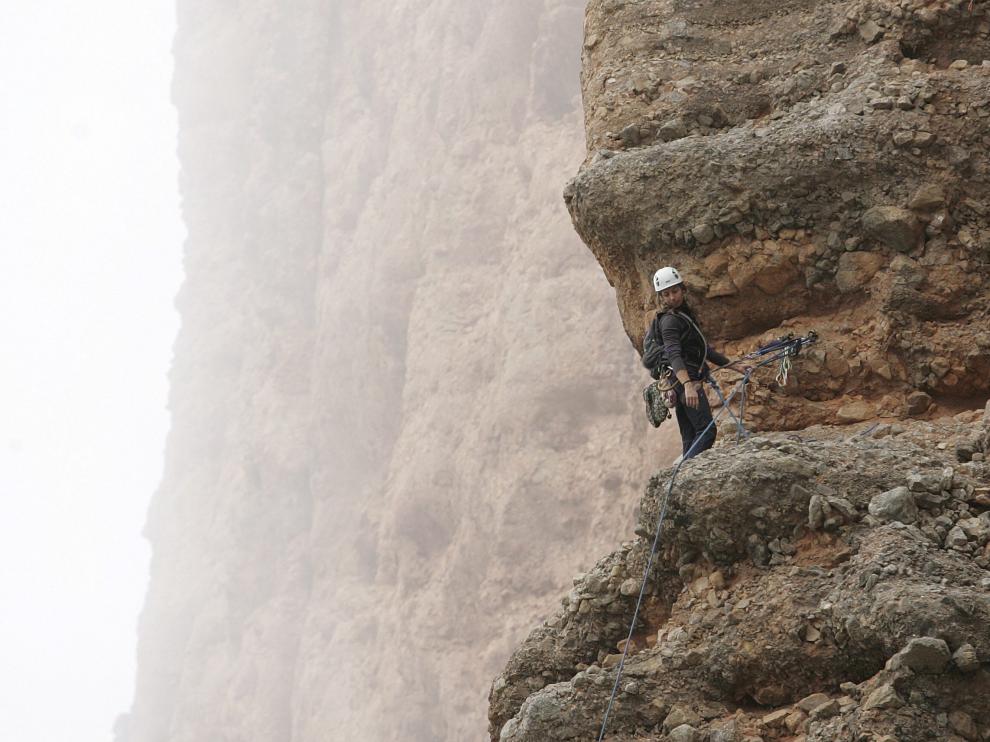 Escalada en los Mallos de Riglos /Foto Rafael Gobantes / 14-11-15