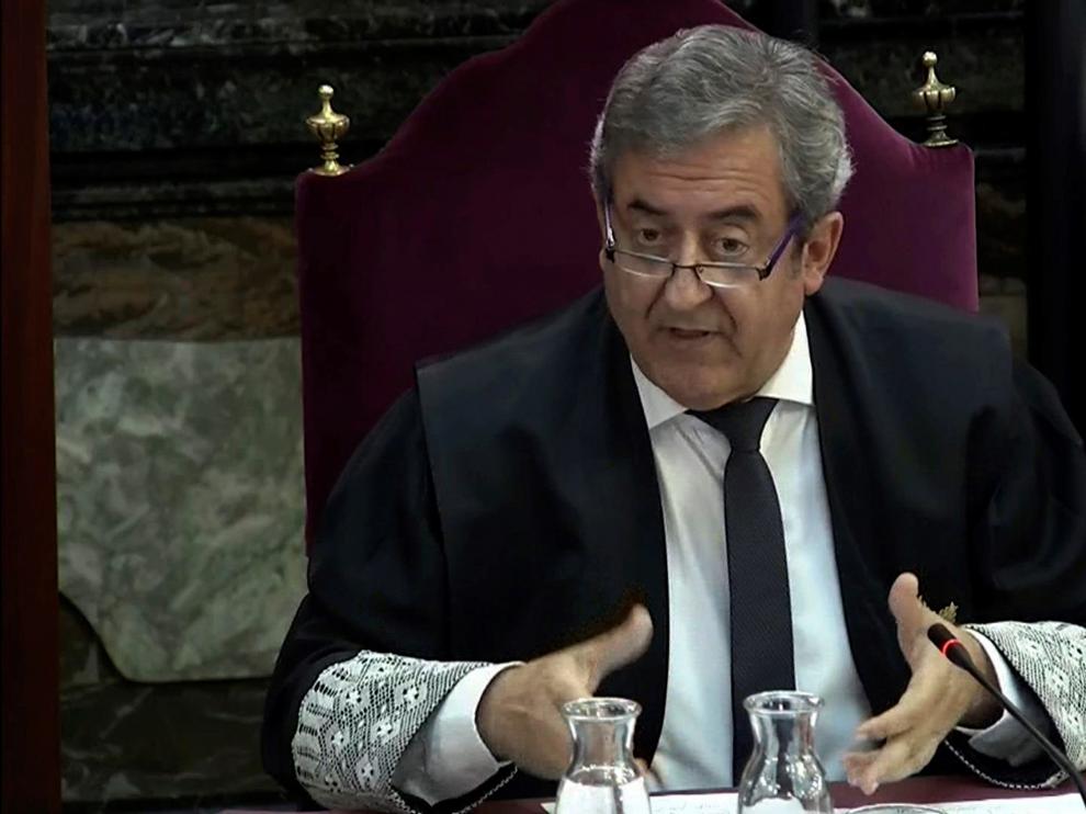 Javier Zaragoza, en el juicio del procés