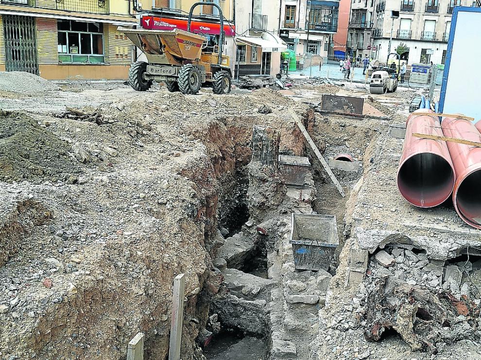 Los trabajos están paralizados desde hace semanas mientras se completa el seguimiento arqueológico del hallazgo