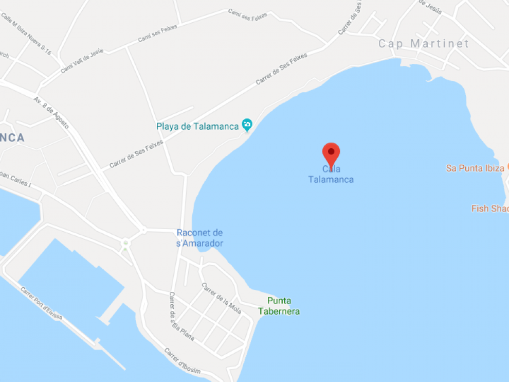 El cuerpo ha sido encontrado en aguas de la bahía de Talamanca.