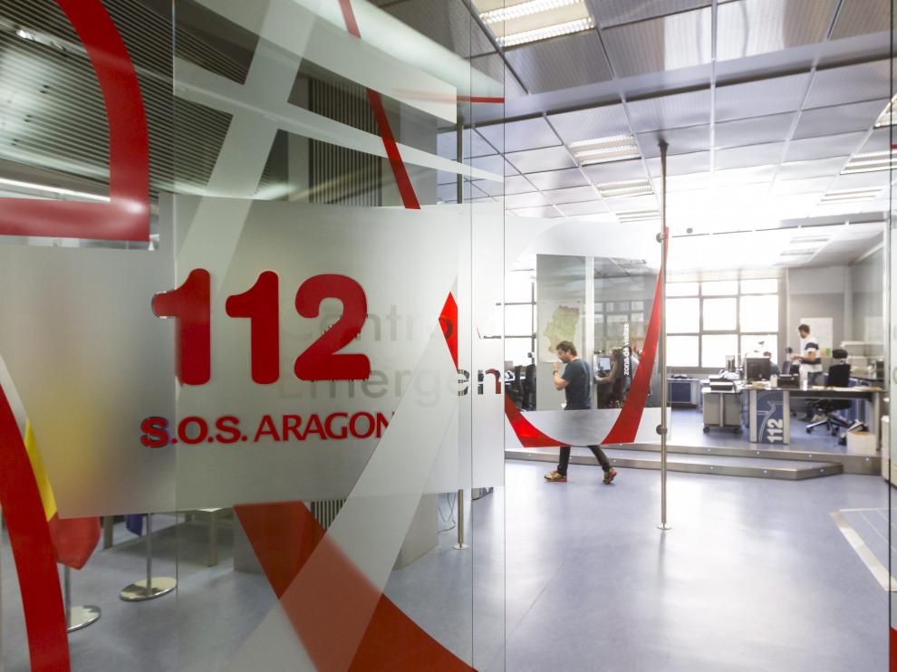 Sede central el servicio de emergencias 112 en Zaragoza.