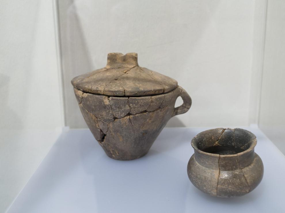 Restos hallados en los yacimientos celtibéricos de la comarca que se exponen en el Museo de Daroca.