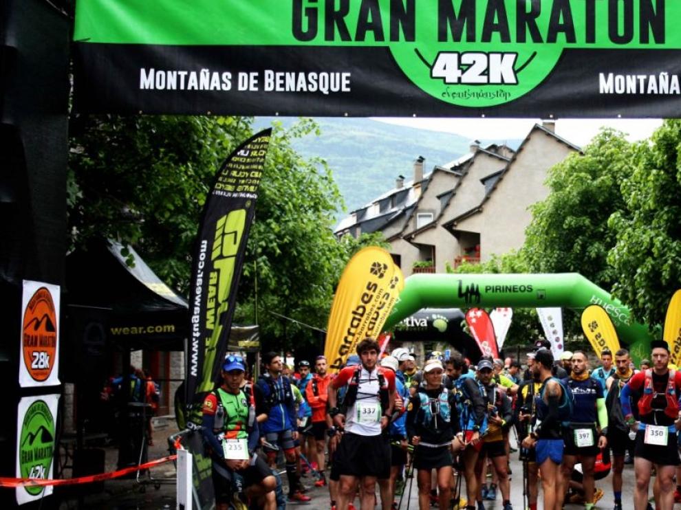 Salida del Gran Maratón Montañas de Benasque de la edición del 2018.