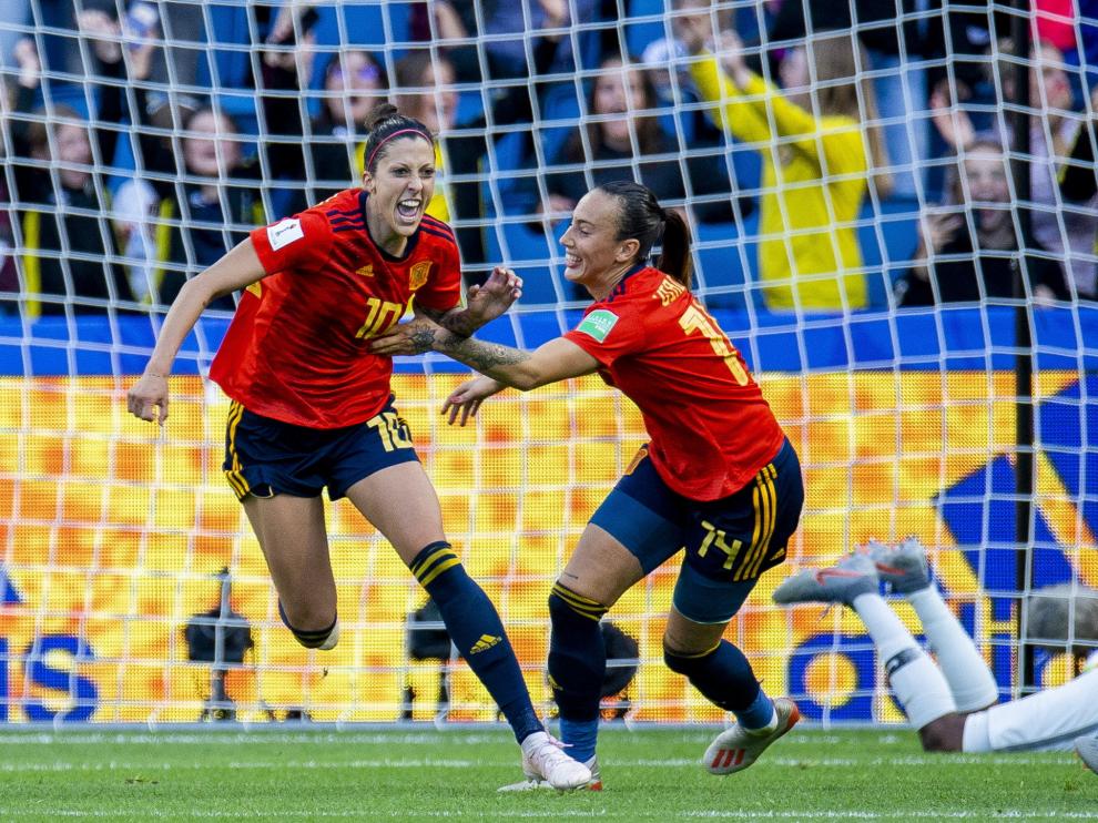 Hermoso, que con sus dos goles supera en la tabla de máximas realizadoras españolas en Mundiales a Vicky Losada y a Vero Boquete