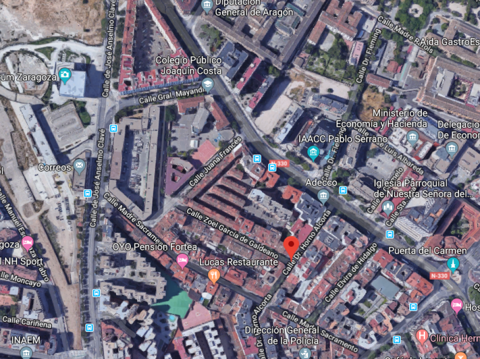 Calle Doctor Horna Alcorta, en Zaragoza