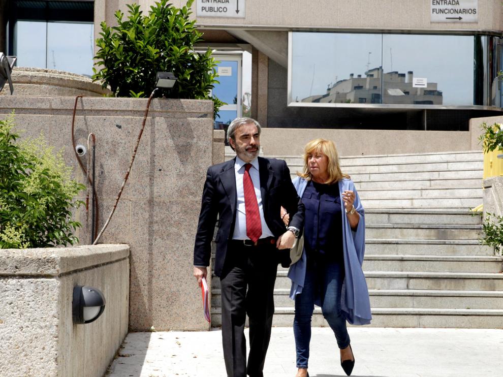 Cristina Ordovás a su llegada al juzgado