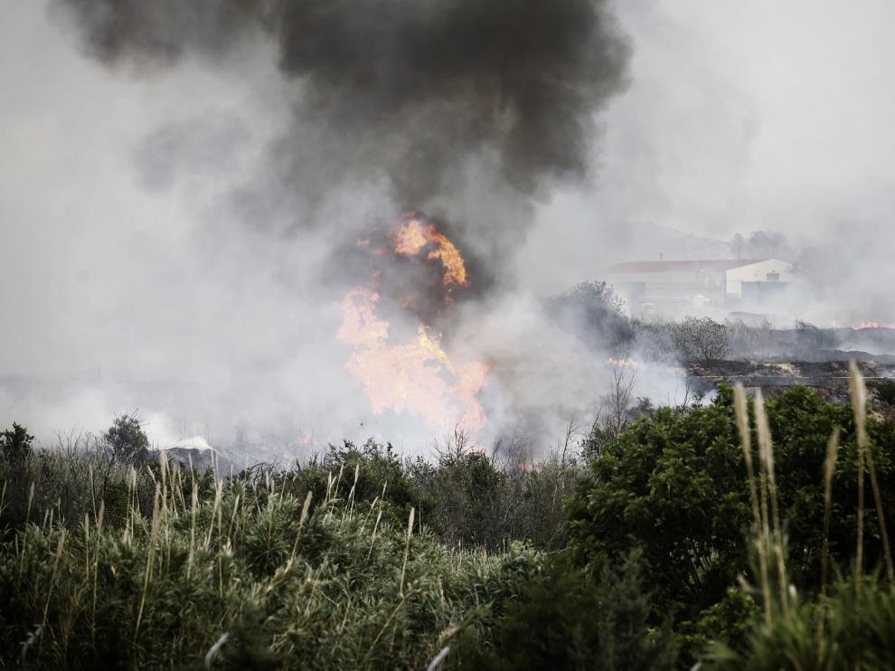 incendio cerca de Cuarte de Huerva.
