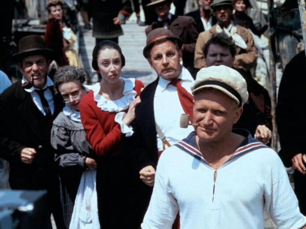 Fotograma de la película 'Popeye' (1980), dirigida por Robert Altman y protagonizada por Robin Williams.