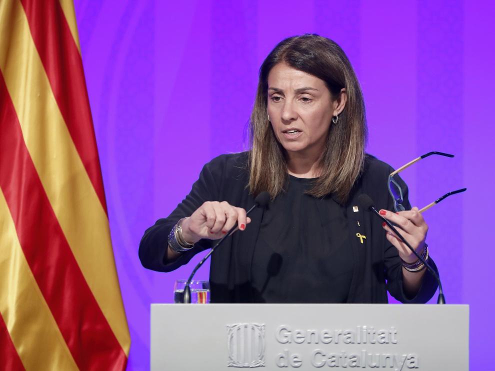 La portavoz del Govern, Meritxell Budó.