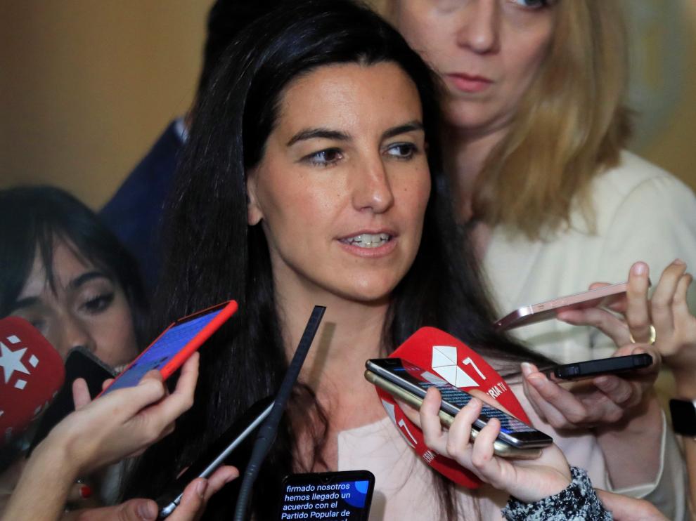 La candidata de Vox a la Presidencia de la Comunidad de Madrid, Rocío Monasterio.
