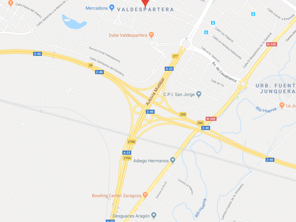 Los hechos han ocurrido en la incorporación de la Z-40 a la A-23, en sentido Teruel.