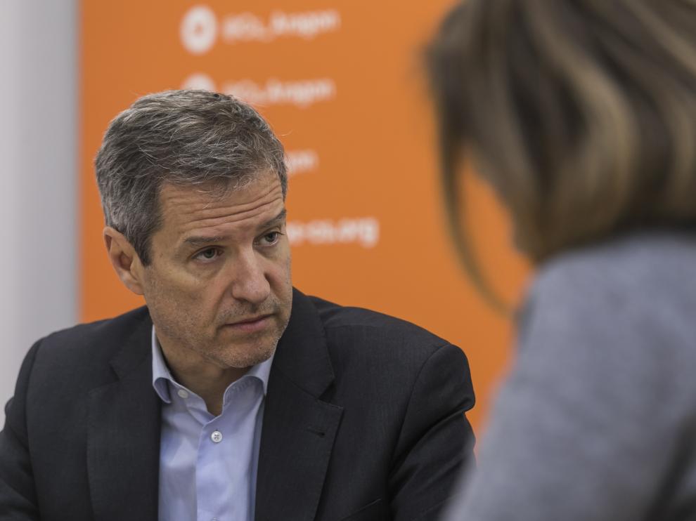 El candidato de Cs a la presidencia del Gobierno de Aragón, Daniel Pérez.