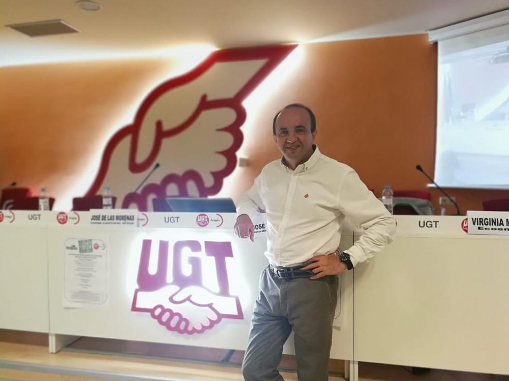 José Luis Gallego, en la jornada organizada por UGT Aragón.