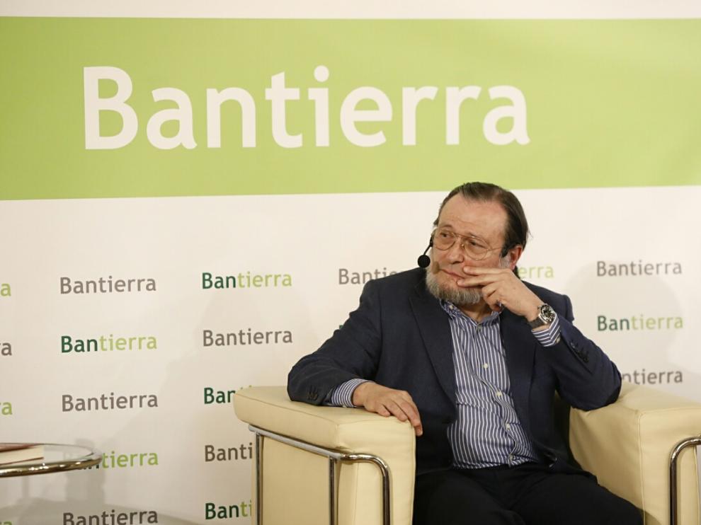 Santiago Niño-Becerra durante la jornada de ADEA en Bantierra.
