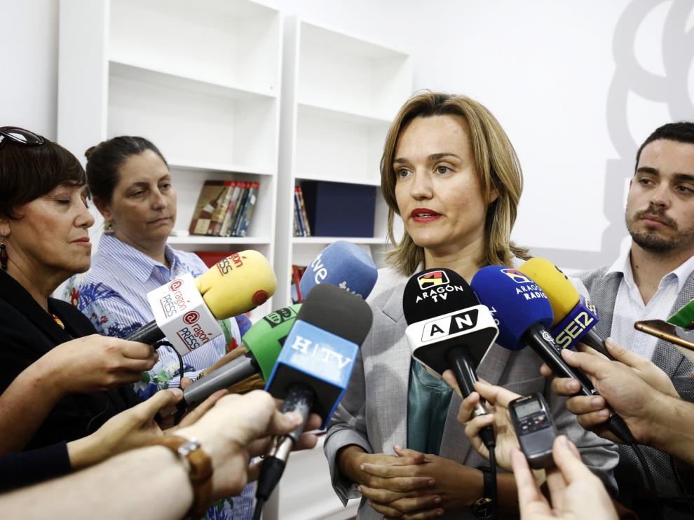 Alegría y Villagrasa, este viernes en la sede del PSOE
