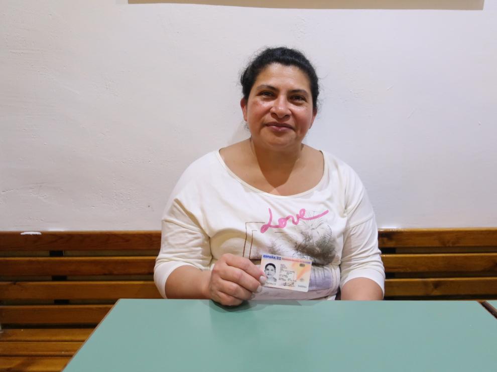 María Auxiliadora, nicaragüense residente en Zaragoza que ha conseguido la nacionalidad española.