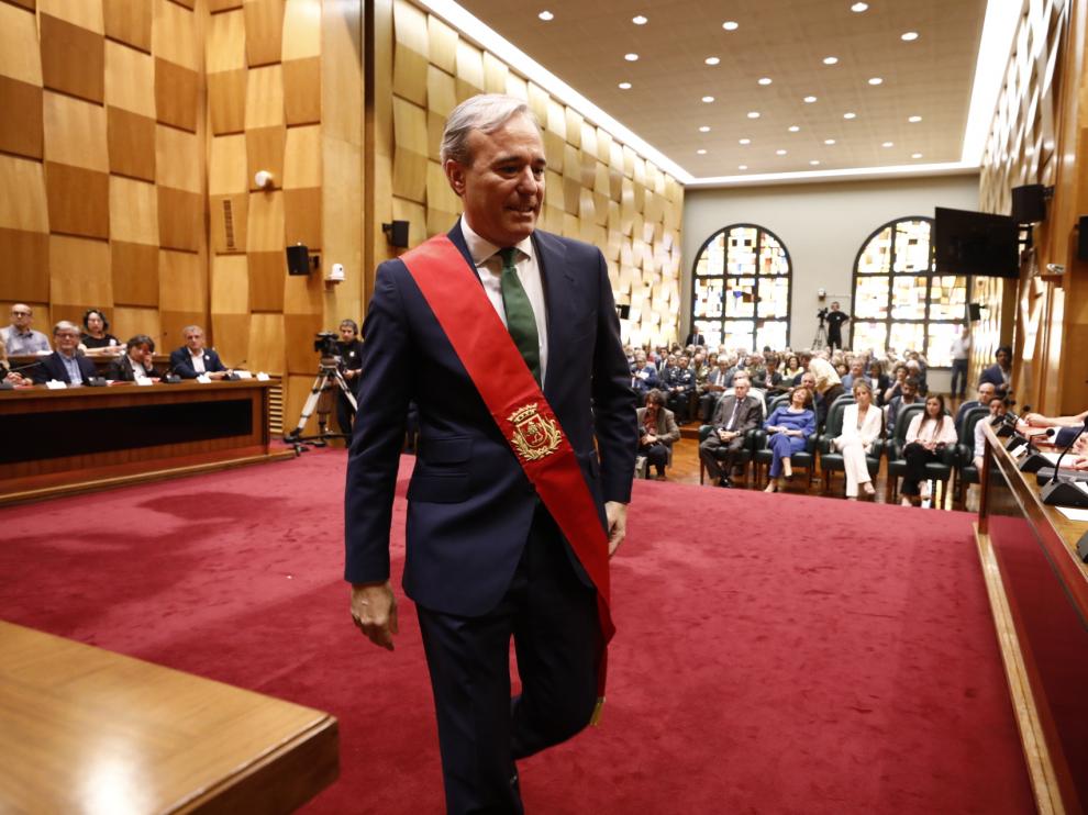 Jorge Azcón, alcalde de Zaragoza.