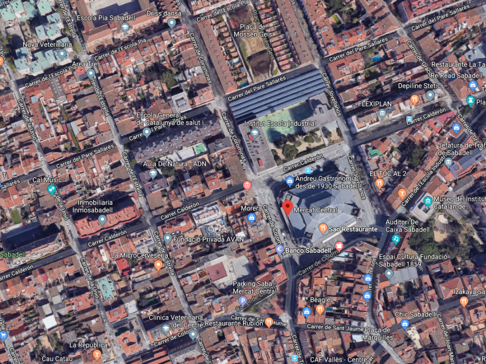 El suceso ha tenido lugar en el aparcamiento subterráneo del Mercado Central de Sabadell.