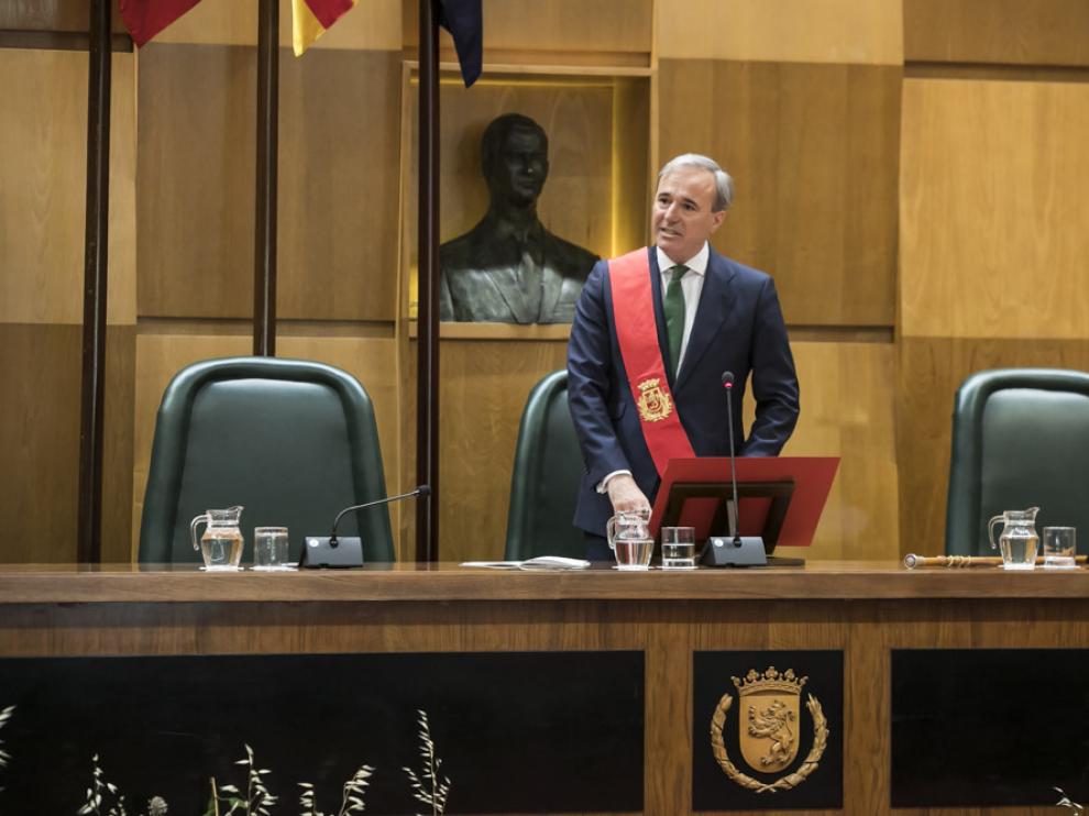 Imágenes del pleno de investidura en Zaragoza 2019