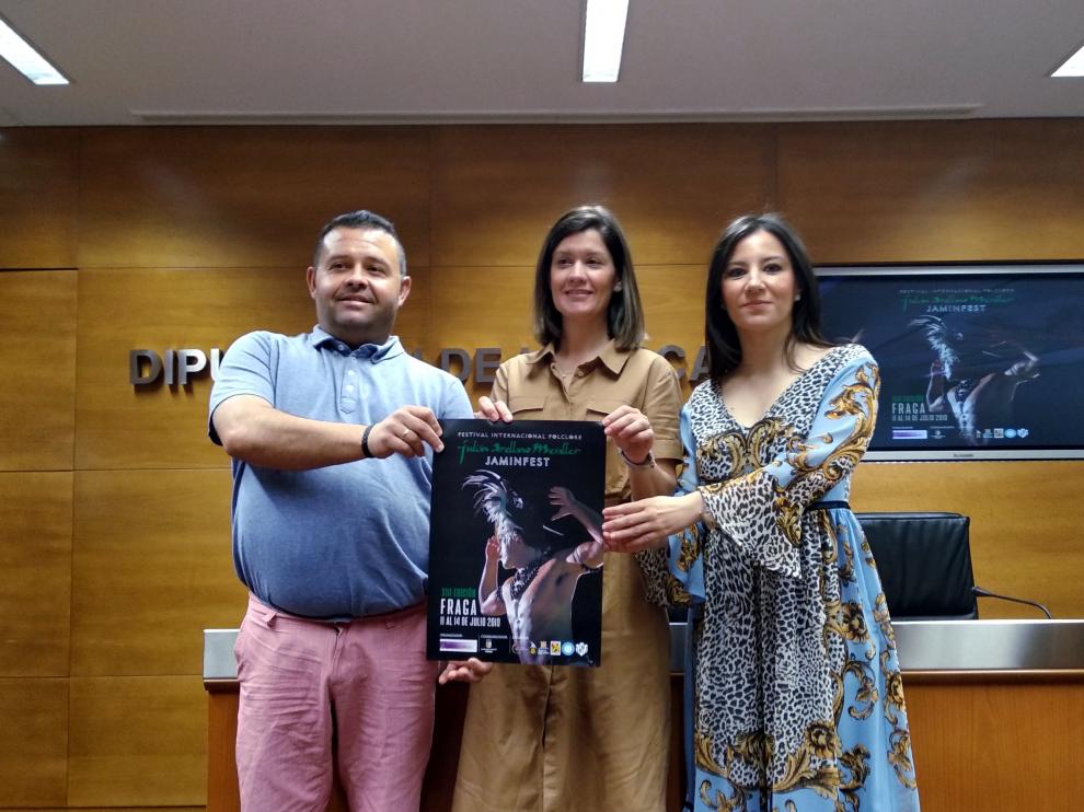 Imagen de la presentación del programa del festival Jaminfest de Fraga.