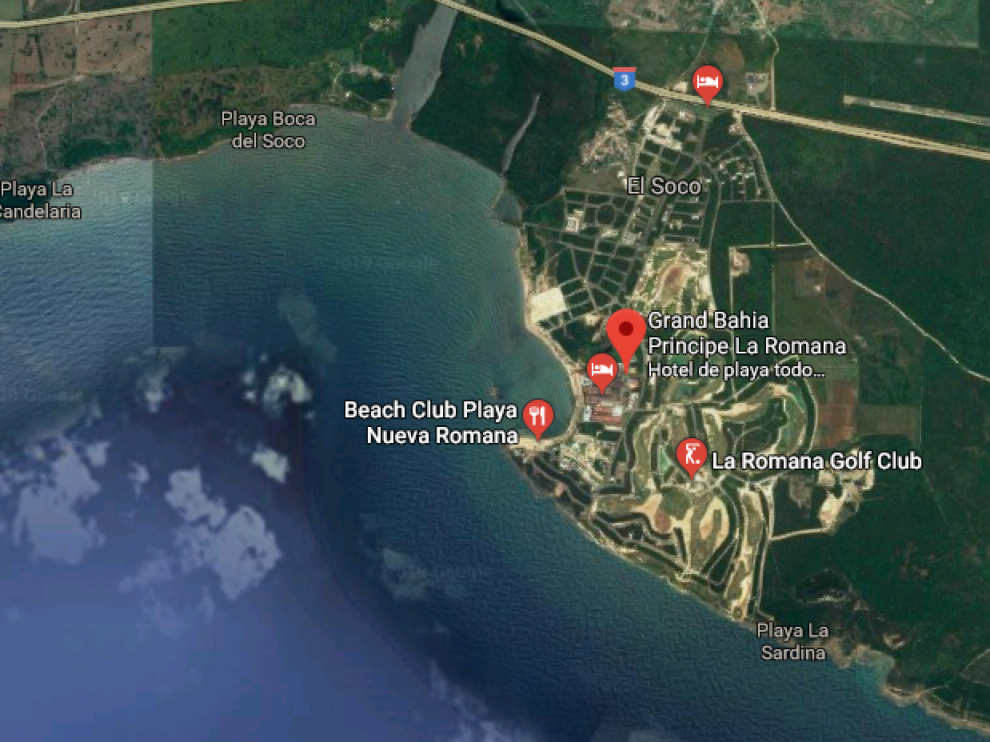 Los hechos ocurrieron en un hotel de la cadena española Bahía Príncipe Hotels & Resorts ubicado entre San Pedro de Macorís y La Romana.