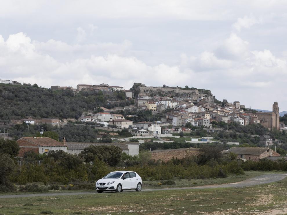 Vista de la localidad de Estopiñán del Castillo, que tiene apenas 130 habitantes.