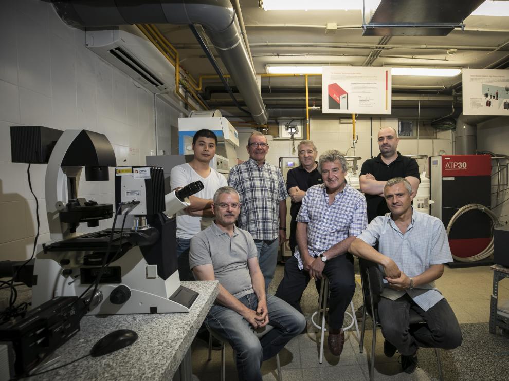 Parte del equipo que trabaja en esta nueva tecnología.