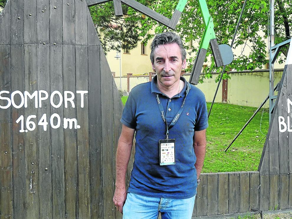 Fernando Escartín, ayer, en Sabiñánigo
