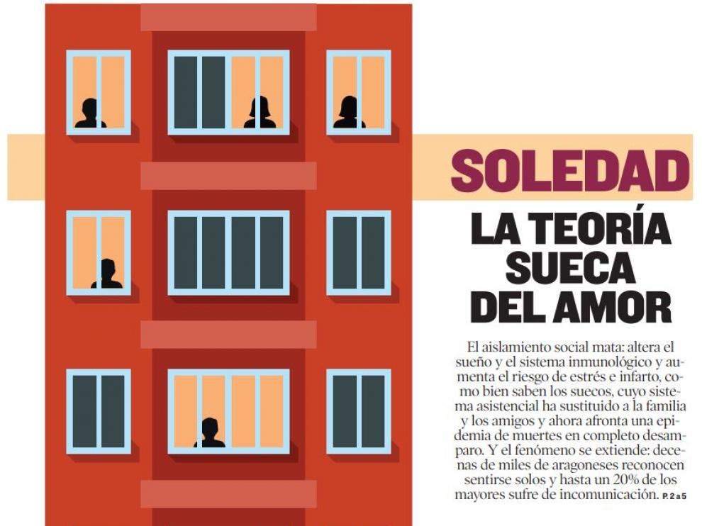 Ilustración del diseñador de Heraldo Víctor Meneses para la portada del reportaje, publicado en Heraldo Domingo en abril de 2018