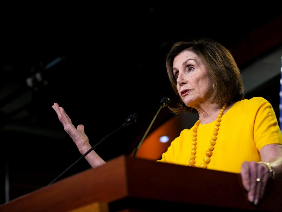 La presidenta de la Cámara de Representantes de EE. UU., Nancy Pelosi.