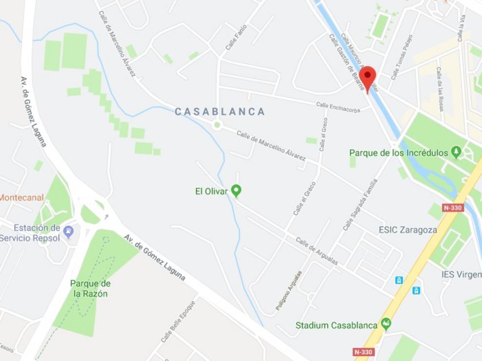 Ubicación del accidente.