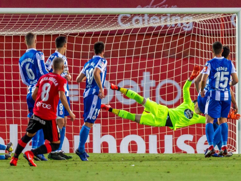 Un de las jugadas del partido