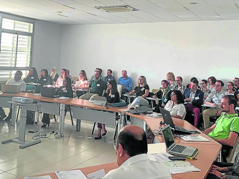 Los alumnos durante el curso de 'Big data' impartido por IAMZ.