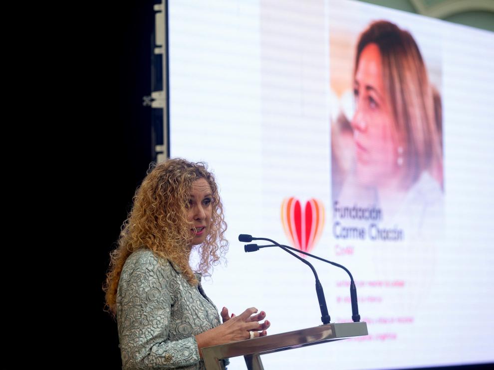 La exsenadora María José Elices preside la nueva Fundación Carme Chacón que se ha presentado este martes en Barcelona.