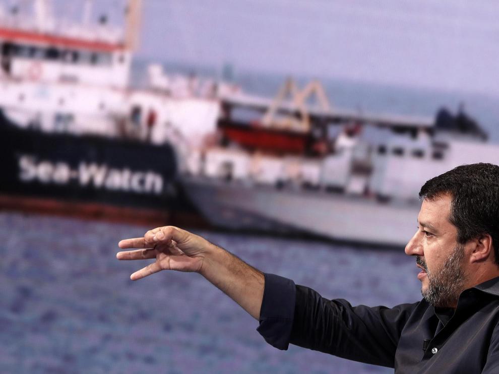 El ministro del Interior italiano, Matteo Salvini