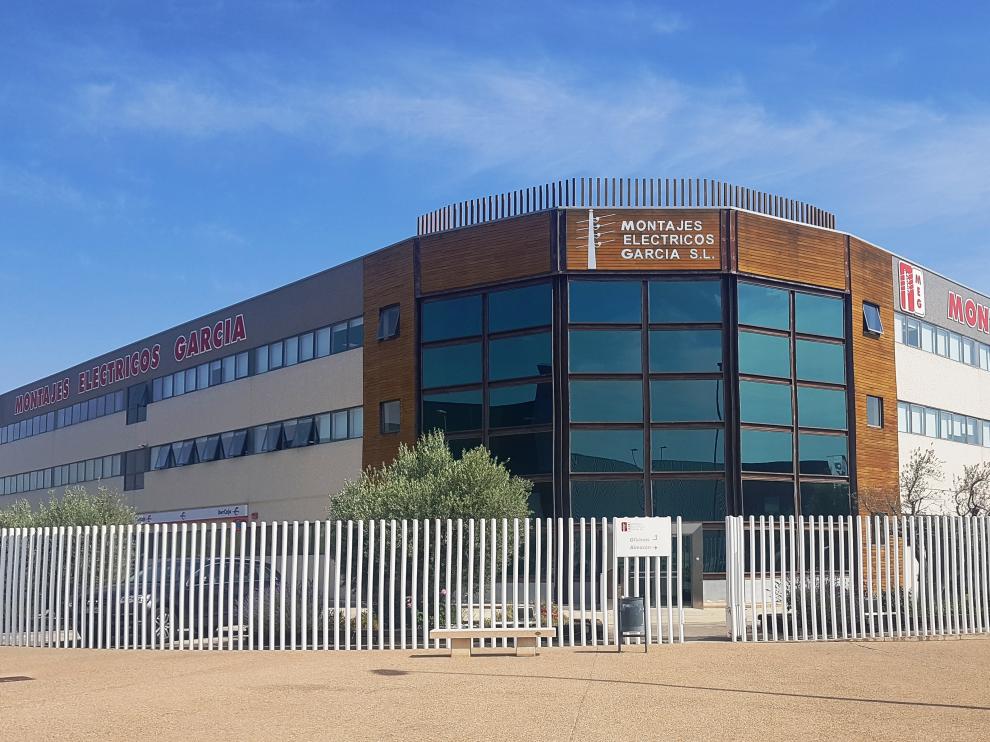 Fachada de la sede de la empresa, en la plataforma logística Plaza.