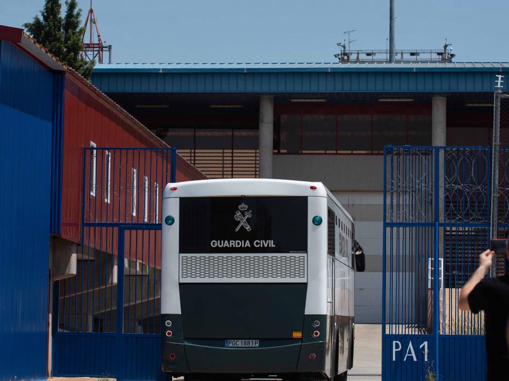 Traslado de los presos del 'procés' a la cárcel de Zuera.