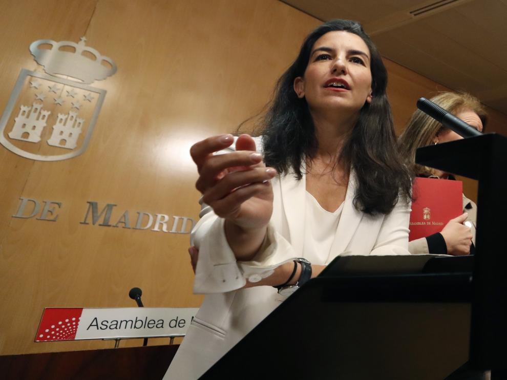 La candidata de Vox a la Presidencia de la Comunidad de Madrid, Rocío Monasterio.