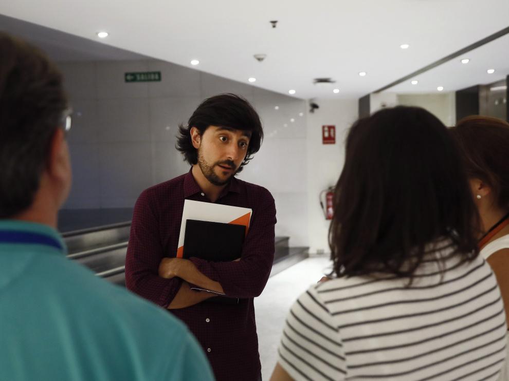 Toni Roldán en los pasillos del Congreso de los Diputados.