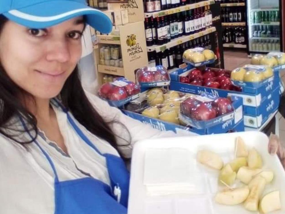 Vanesa, una de las participantes en el programa, logró un puesto de trabajo en el sector del comercio