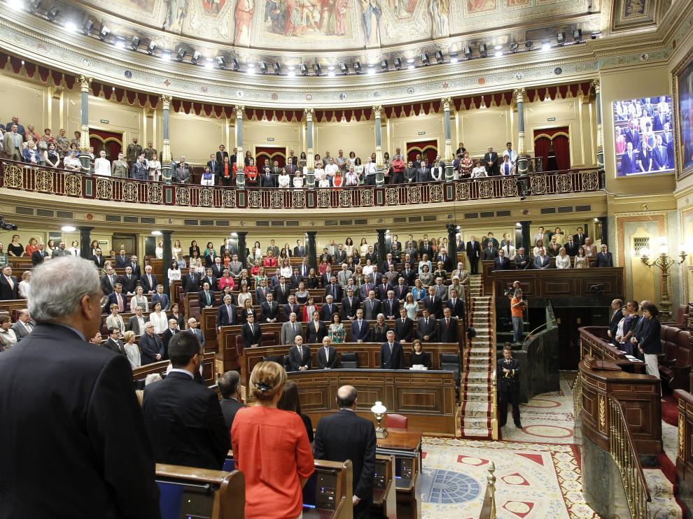 Homenaje a las víctimas del terrorismo en el Congreso, en una imagen de archivo.