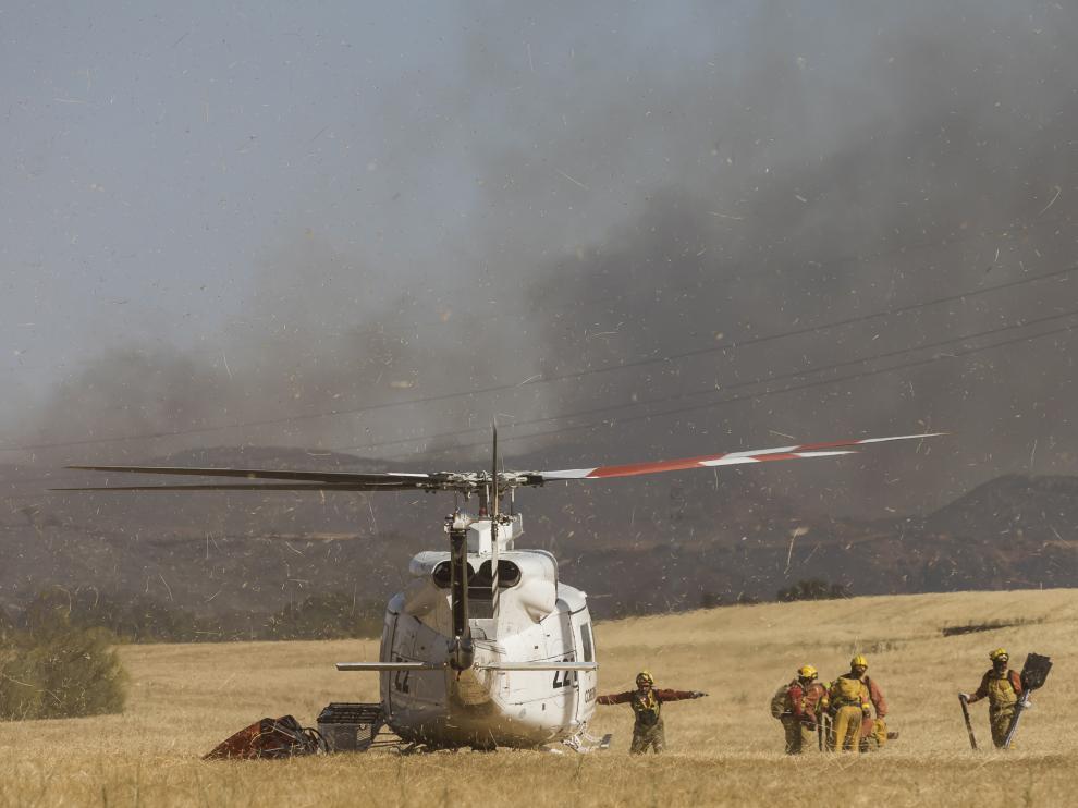 Incendio en Villanueva de Huerva