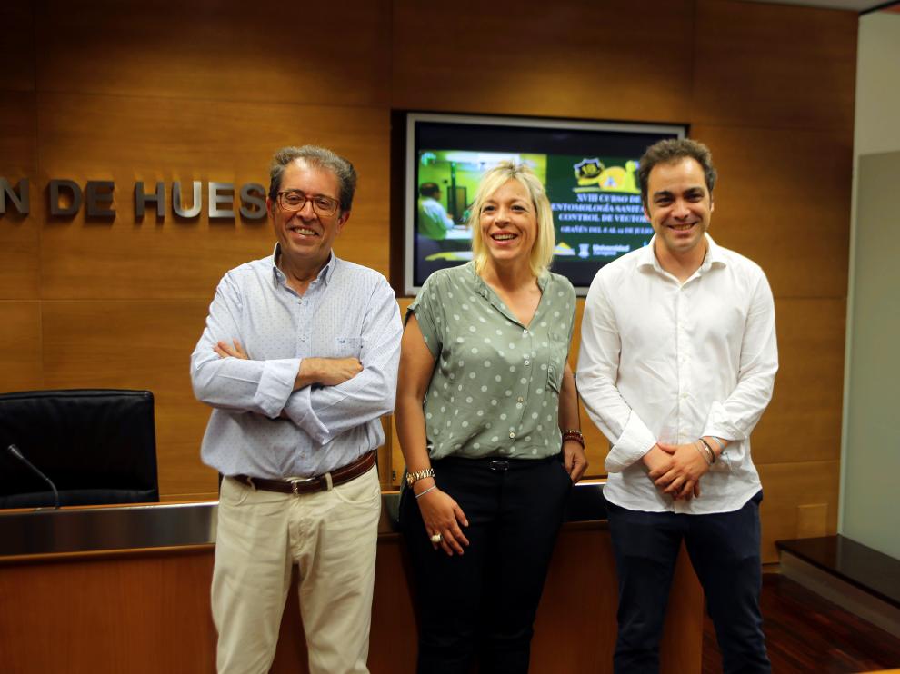 Javier Lucientes, Judith Budios y Carlos Sampériz.