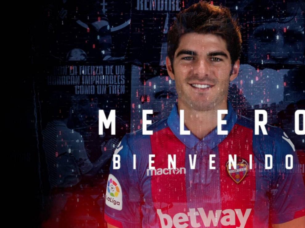 Gonzalo Melero, con la camiseta del Levante.