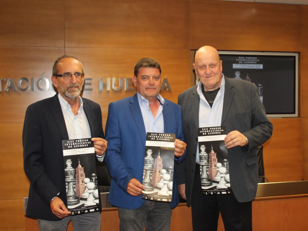 Mateo, Amador y García durante la presentación.