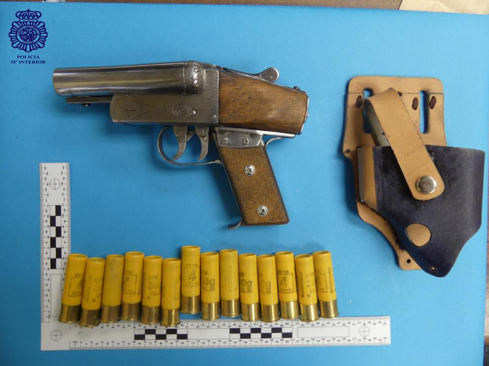 Arma usada en el atraco.